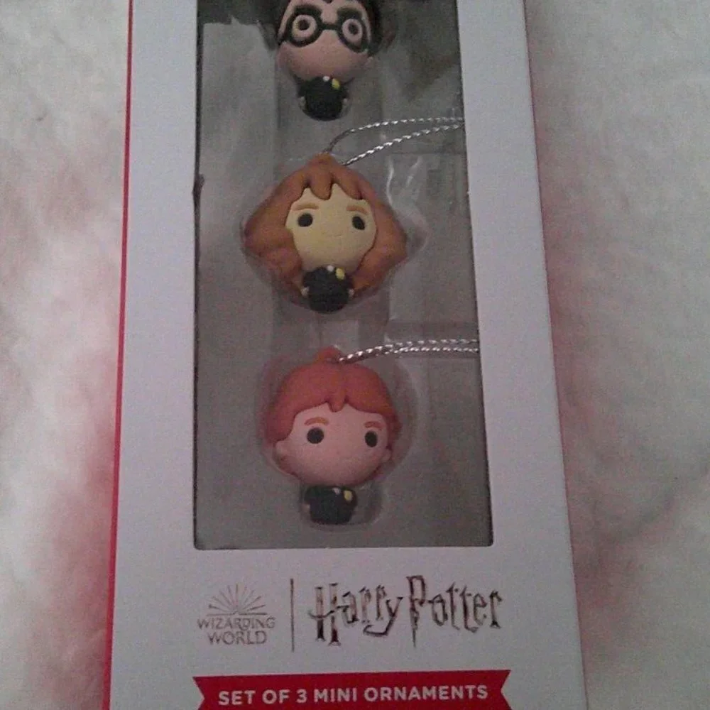 Hallmark Harry Potter Mini Christmas Ornament Set of 3 New